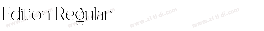 Edition Regular字体转换